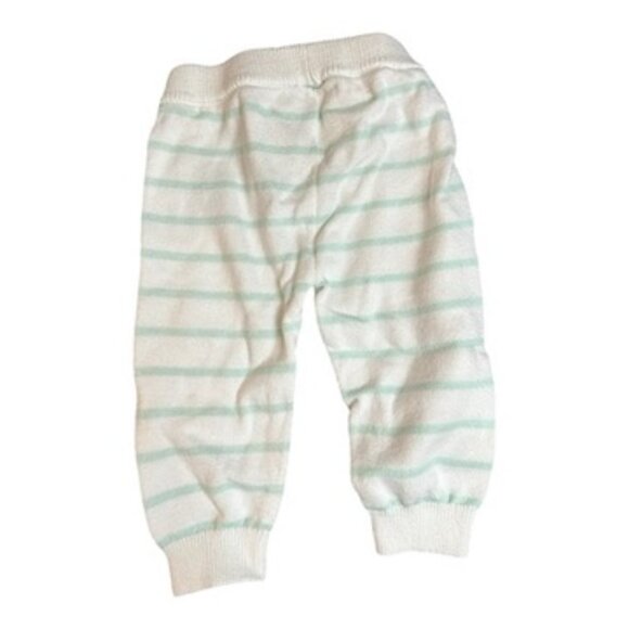 Janie and Jack Sweater White w/sky blue strips Van on Front V6 to 12 mths 2pc - Picture 7 of 8